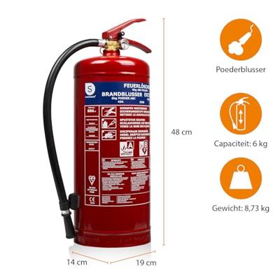 Smartwares BB6 Brandblusser poeder 6 kg Smartwares BB6 Brandblusser poeder 6 kg