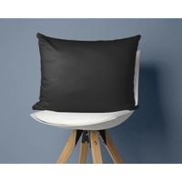 Primaviera Deluxe - Set van 2 Kussenslopen Katoen-Satijn - Zwart - 60 x 70 - thumbnail