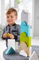Haba stapelblokken torenstad 22 cm junior hout 15 delig - thumbnail