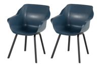 Hartman Sophie Element armchair steel blue carbon black - thumbnail