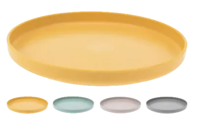 Bord gerecycled kunststof Ø19,5cm