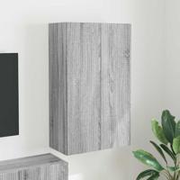 TV-wandkast Grijs Sonoma 59,5 x 31 x 100 cm Bewerkt hout - thumbnail