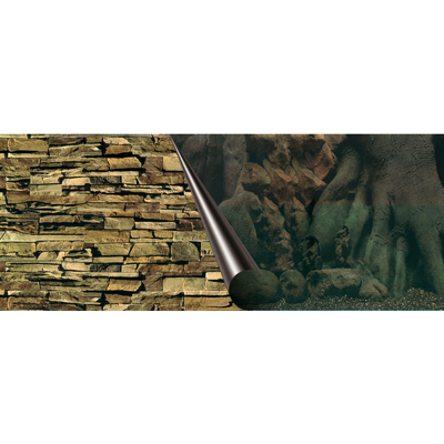Europet Foto Achterwand Tree & Rock 50x120cm Europet Foto Achterwand Tree & Rock 50x120cm