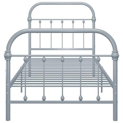 Bedframe metaal grijs 90x200 cm Bedframe metaal grijs 90x200 cm