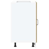 Keuken onderkast Porto bewerkt hout artisanaal eikenkleur - thumbnail