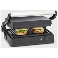 Severin SEVINI Lite KG 2398 Contactgrill Tafel Traploze temperatuurregeling Zwart/zilver - thumbnail