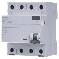Siemens 5SV33446 Siemens Dig.Industr. Aardlekschakelaar A 4-polig 40 A 0.03 A 400 V - thumbnail