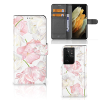 Samsung Galaxy S21 Ultra Hoesje Lovely Flowers - thumbnail
