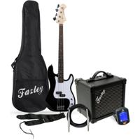 Fazley FPB118 Starter Pack Black elektrische basgitaar starterset - thumbnail