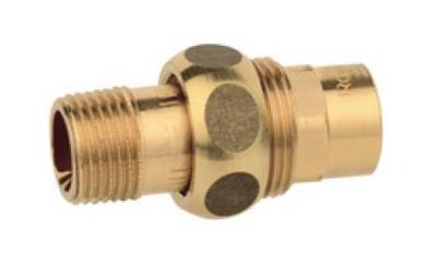 Kirchhoff Schroefkoppeling van rood messing, blank, 22 mm x 3/4"ET, conische afdichting, 1 socket (4341g) - 989243017 Kirchhoff Schroefkoppeling van rood messing, blank, 22 mm x 3/4"ET, conische afdichting, 1 socket (4341g) - 989243017