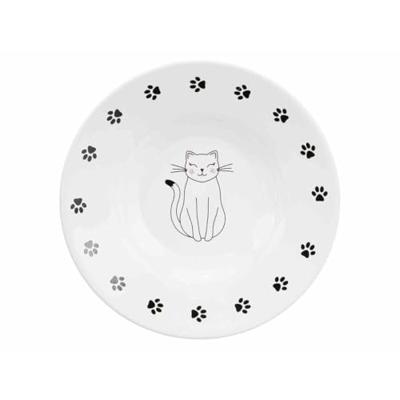 Voerbak voor katten Trixie Wit 15 cm - thumbnail