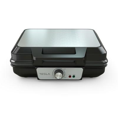 Tesla WM200BX - Wafelijzer - 2 wafel(s) - 1000 Watt - Zwart / Zilver