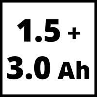 Einhell TE-TK 18 Li Kit 18 V/1.5 Ah/3.0 Ah (Accu Boor-/Schroefmachine/Accu Haakse slijper) - 2 accu&apos;s - thumbnail