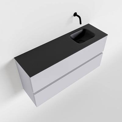 MONDIAZ ADA 100cm toiletmeubel cale. LEX wastafel urban rechts zonder kraangat MONDIAZ ADA 100cm toiletmeubel cale. LEX wastafel urban rechts zonder kraangat