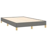 Boxspring met matras stof donkergrijs 120x190 cm - thumbnail
