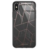 iPhone X/XS glazen hardcase - Marble grid - thumbnail