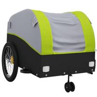 Fietstrailer 45 kg ijzer zwart en groen - thumbnail