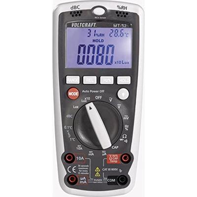 VOLTCRAFT MT-52 Multimeter Digitaal Milieumeetfunctie CAT III 600 V Weergave (counts): 4000 VOLTCRAFT MT-52 Multimeter Digitaal Milieumeetfunctie CAT III 600 V Weergave (counts): 4000