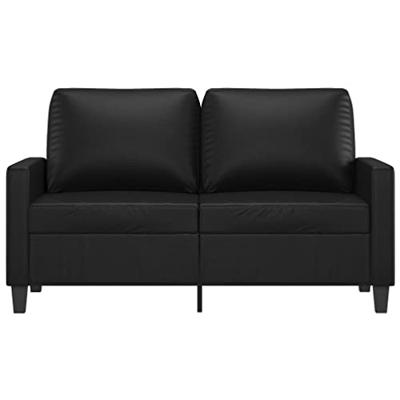 Tweezitsbank 120 cm kunstleer zwart Tweezitsbank 120 cm kunstleer zwart