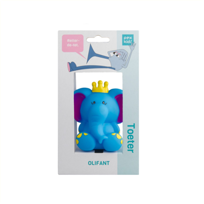 Fietstoeter PexKids Olifant - blauw Fietstoeter PexKids Olifant - blauw