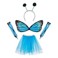 Boland Verkleedset vlinder blauw - thumbnail