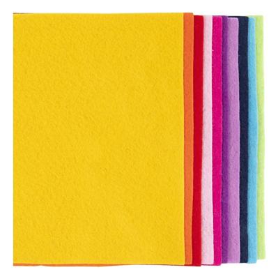 Creativ Company Hobbyvilt, a4, vel 210x297 mm, dikte 2 mm, kleurrijk, 10 stuk/ 1 doos Creativ Company Hobbyvilt, a4, vel 210x297 mm, dikte 2 mm, kleurrijk, 10 stuk/ 1 doos