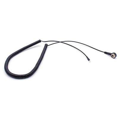 Quadrios ESD-aardingskabel 3.60 m Drukknop 10 mm, Ringkabelschoenaansluiting