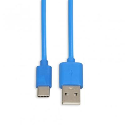 iBox IKUMTCB USB-kabel 1 m USB 2.0 USB A USB C Blauw