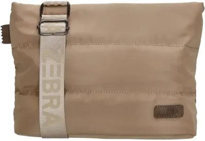 Zebra elske schoudertas taupe