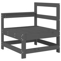 4-delige Loungeset massief grenenhout grijs - thumbnail