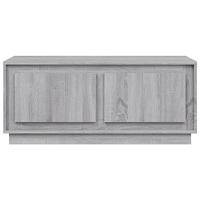 Salontafel 102x50x44 cm bewerkt hout grijs sonoma eikenkleurig - thumbnail