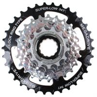 Sunrace freewheel 13-34t 7 speed zinc + edb - thumbnail