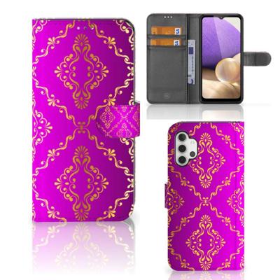 Wallet Case Samsung Galaxy A32 4G Barok Roze