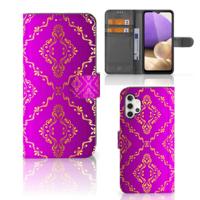 Wallet Case Samsung Galaxy A32 4G Barok Roze - thumbnail