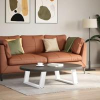 Salontafelpoten 2 st U-vormig 70x(30-31) cm staal wit - thumbnail