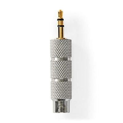 Stereo-Audioadapter | 3,5 mm Male | 6,35 mm Female | Verguld | Recht | Metaal | Goud/Metaal | 1 st. | Cover Window Box Stereo-Audioadapter | 3,5 mm Male | 6,35 mm Female | Verguld | Recht | Metaal | Goud/Metaal | 1 st. | Cover Window Box