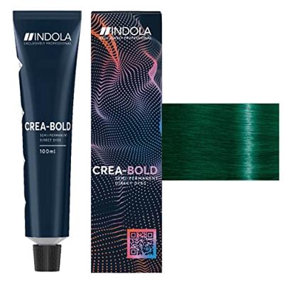 Indola Profession Crea-Bold Teal Green Semi Permanent Hair Color Cream 100ml