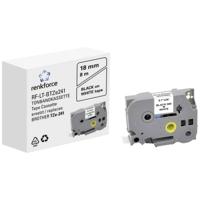 Labeltape Renkforce RF-LT-BTZe241 Compatibel vervangt Brother TZe-241 18 mm Tapekleur: Wit Tekstkleur: Zwart 8 m - thumbnail
