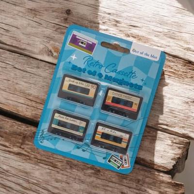 Cassettebandje magneten (set van 4)