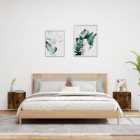 Tv-wandmeubels 2 st 40,5x30x40 cm bewerkt hout gerookt eiken - thumbnail