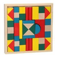 Houten Bouwblokken, 48dlg. - thumbnail