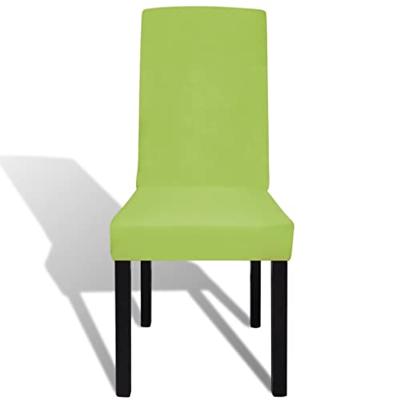 VidaXL Stoelhoezen 6 st stretch recht groen VidaXL Stoelhoezen 6 st stretch recht groen