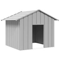 VidaXL Hondenhok met dak 131x101x102 cm gegalvaniseerd staal - thumbnail