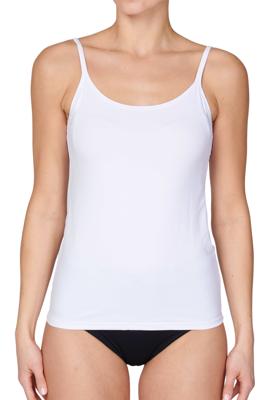 Hemdje spaghetti bandjes - 70191 microfiber - dames onderhemd - singlet dames - wit & zwart