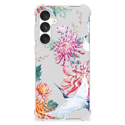 Samsung Galaxy A55 Case Anti-shock Bird Flowers Samsung Galaxy A55 Case Anti-shock Bird Flowers