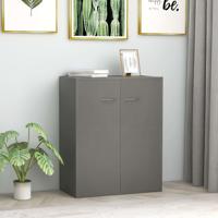 vidaXL Dressoir 60x30x75 cm spaanplaat grijs - thumbnail