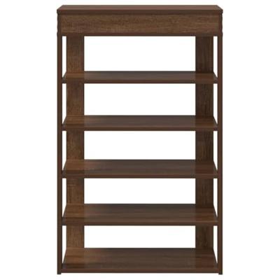 VidaXL Schoenenrek 60x30x98 cm bewerkt hout bruin eikenkleur