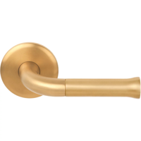 Formani Edward van Vliet NOUR EV101ZL/64 zonder logo deurkruk dubbel geveerd op rozet - PVD mat goud - thumbnail