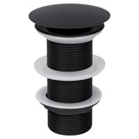 Wastafel Afvoerplug Differnz Always Open 7 cm Mat Zwart - thumbnail