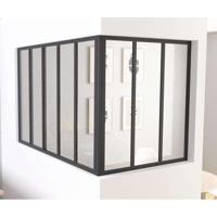 OPTIMUM Hoekpaal voor zwart glazen dak - 108 cm - thumbnail